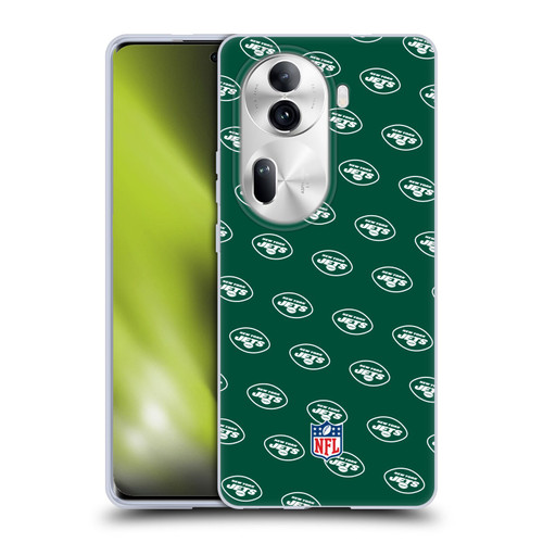 NFL New York Jets Artwork Patterns Soft Gel Case for OPPO Reno11 Pro