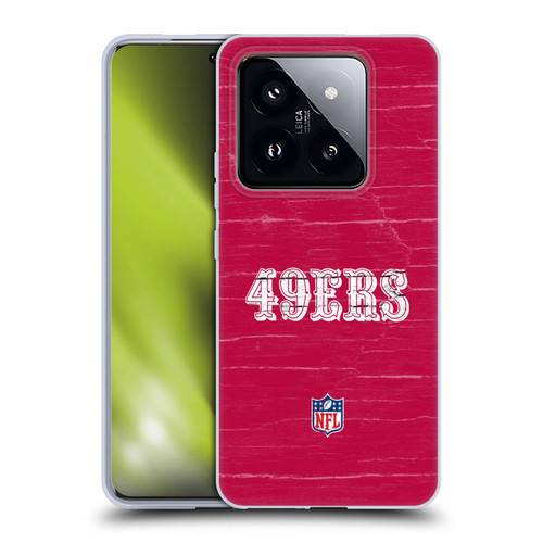 NFL San Francisco 49Ers Logo Distressed Look Soft Gel Case for Xiaomi 14 Pro