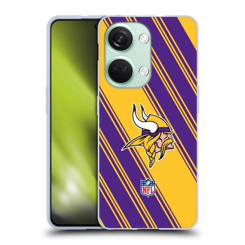 NFL Minnesota Vikings Artwork Stripes Soft Gel Case for OnePlus Nord 3 5G
