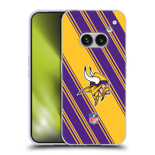 NFL Minnesota Vikings Artwork Stripes Soft Gel Case for Nothing Phone (2a)