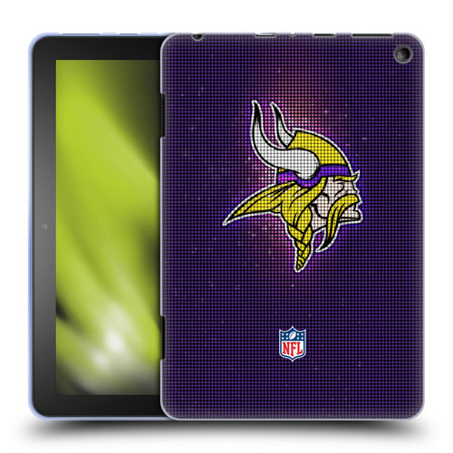 NFL Minnesota Vikings Artwork LED Soft Gel Case for Amazon Fire HD 8/Fire HD 8 Plus 2020