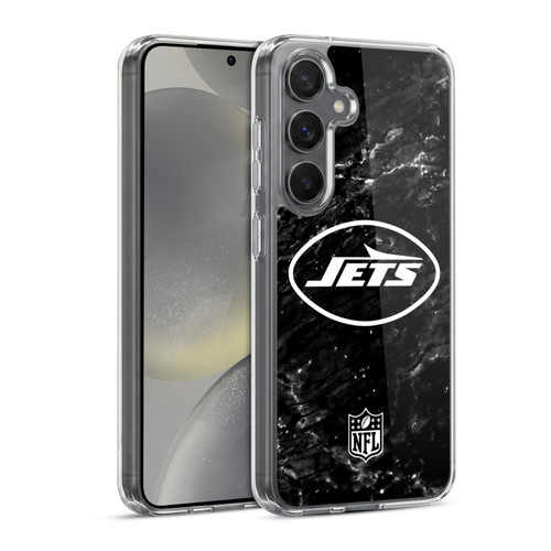 NFL New York Jets Artwork Marble Soft Gel Case for Samsung Galaxy S24 5G & MagSafe