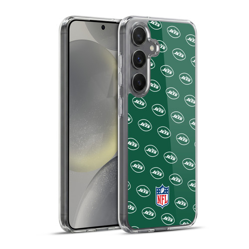 NFL New York Jets Artwork Patterns Soft Gel Case for Samsung Galaxy S24+ 5G & MagSafe