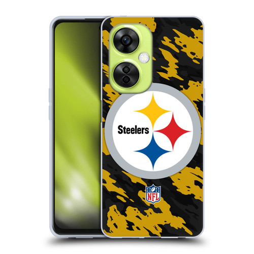 NFL Pittsburgh Steelers Logo Camou Soft Gel Case for OnePlus Nord CE 3 Lite 5G