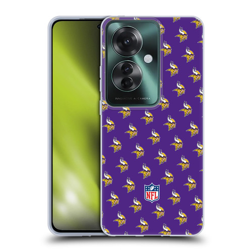 NFL Minnesota Vikings Artwork Patterns Soft Gel Case for OPPO Reno11 F 5G / F25 Pro 5G