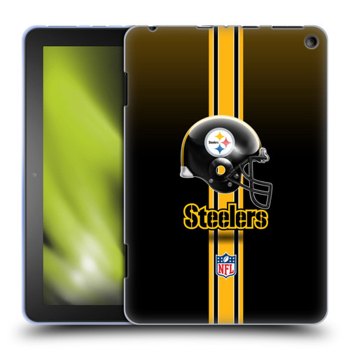 NFL Pittsburgh Steelers Logo Helmet Soft Gel Case for Amazon Fire HD 8/Fire HD 8 Plus 2020