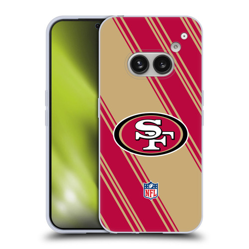 NFL San Francisco 49ers Artwork Stripes Soft Gel Case for Nothing Phone (2a)