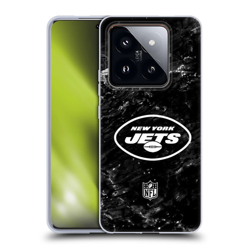 NFL New York Jets Artwork Marble Soft Gel Case for Xiaomi 14 Pro