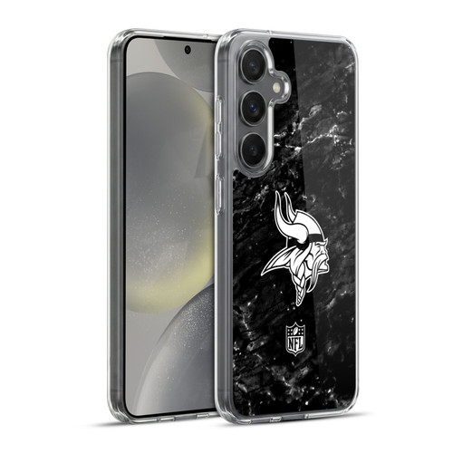 NFL Minnesota Vikings Artwork Marble Soft Gel Case for Samsung Galaxy S24+ 5G