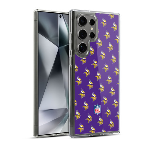 NFL Minnesota Vikings Artwork Patterns Soft Gel Case for Samsung Galaxy S24 Ultra 5G
