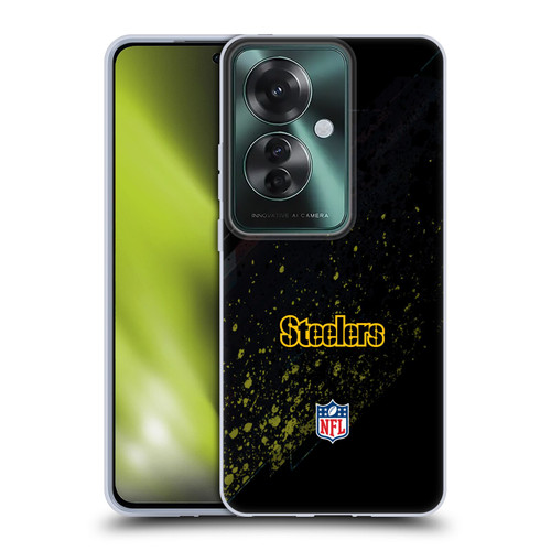 NFL Pittsburgh Steelers Logo Blur Soft Gel Case for OPPO Reno11 F 5G / F25 Pro 5G