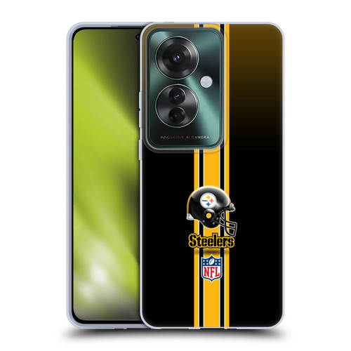 NFL Pittsburgh Steelers Logo Helmet Soft Gel Case for OPPO Reno11 F 5G / F25 Pro 5G