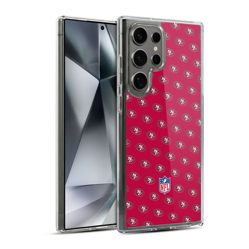 NFL San Francisco 49ers Artwork Patterns Soft Gel Case for Samsung Galaxy S24 Ultra 5G