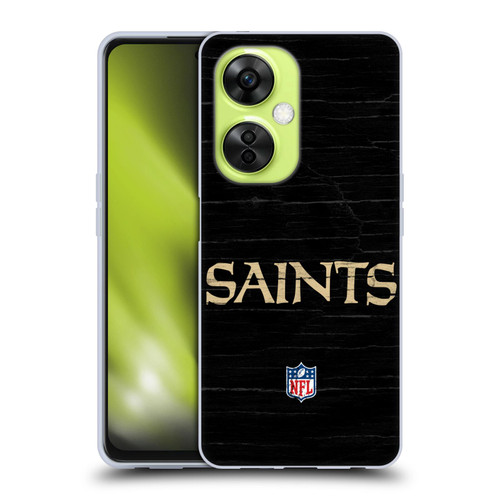 NFL New Orleans Saints Logo Distressed Look Soft Gel Case for OnePlus Nord CE 3 Lite 5G