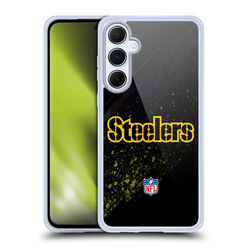 NFL Pittsburgh Steelers Logo Blur Soft Gel Case for Samsung Galaxy A55 5G