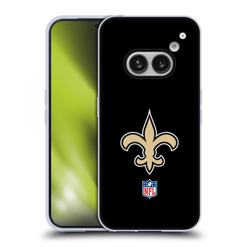 NFL New Orleans Saints Logo Plain Soft Gel Case for Nothing Phone (2a)