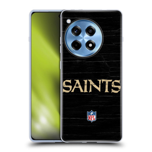 NFL New Orleans Saints Logo Distressed Look Soft Gel Case for OnePlus 12R