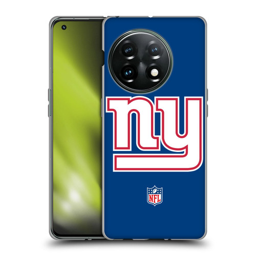 NFL New York Giants Logo Plain Soft Gel Case for OnePlus 11 5G