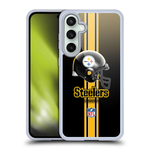 NFL Pittsburgh Steelers Logo Helmet Soft Gel Case for Samsung Galaxy S23 FE 5G