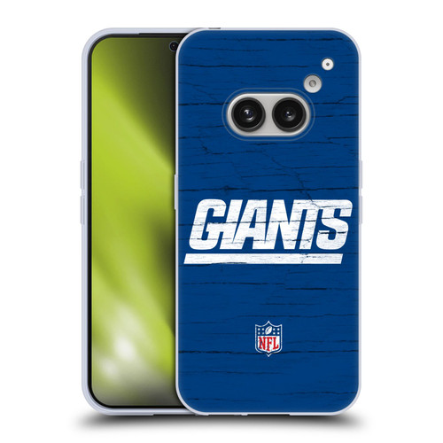 NFL New York Giants Logo Distressed Look Soft Gel Case for Nothing Phone (2a)