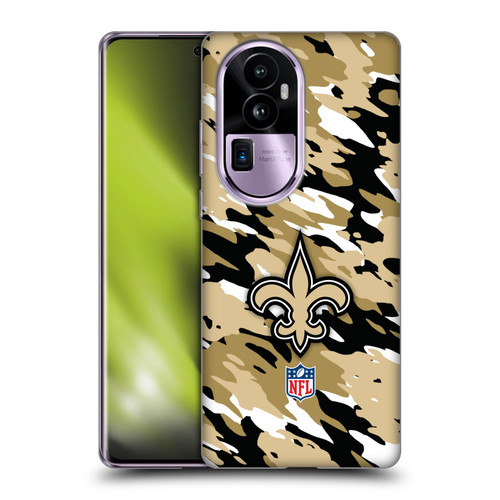 NFL New Orleans Saints Logo Camou Soft Gel Case for OPPO Reno10 Pro+