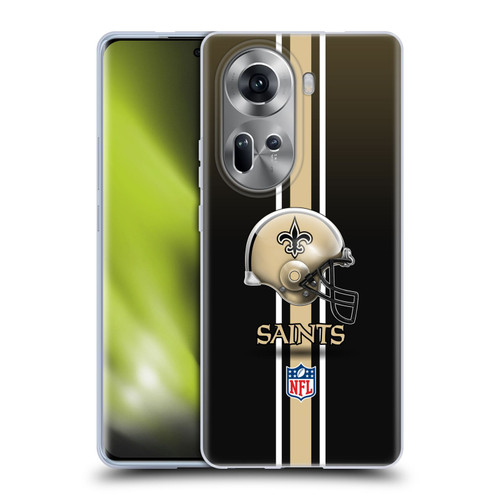 NFL New Orleans Saints Logo Helmet Soft Gel Case for OPPO Reno11
