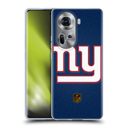 NFL New York Giants Logo Football Soft Gel Case for OPPO Reno11