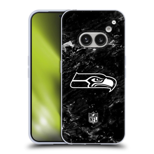 NFL Seattle Seahawks Artwork Marble Soft Gel Case for Nothing Phone (2a)