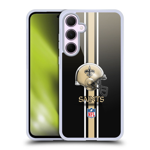 NFL New Orleans Saints Logo Helmet Soft Gel Case for Samsung Galaxy A35 5G
