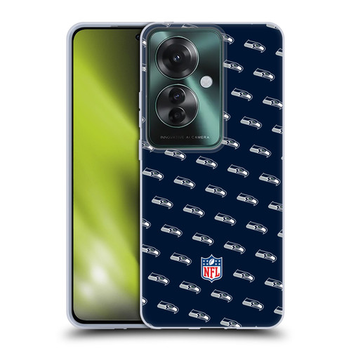 NFL Seattle Seahawks Artwork Patterns Soft Gel Case for OPPO Reno11 F 5G / F25 Pro 5G