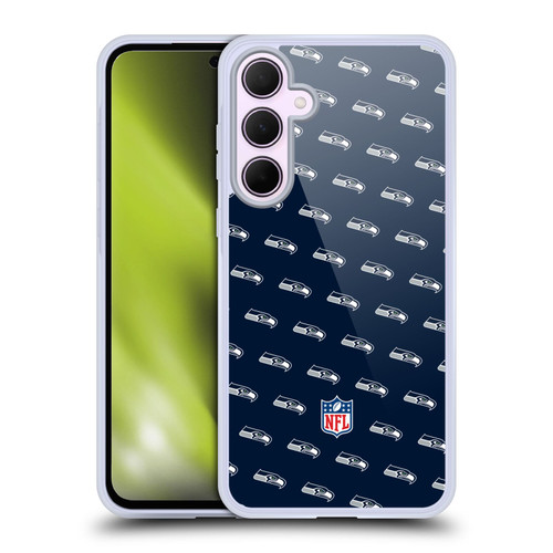 NFL Seattle Seahawks Artwork Patterns Soft Gel Case for Samsung Galaxy A35 5G