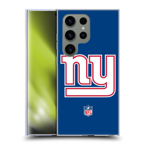 NFL New York Giants Logo Plain Soft Gel Case for Samsung Galaxy S24 Ultra 5G