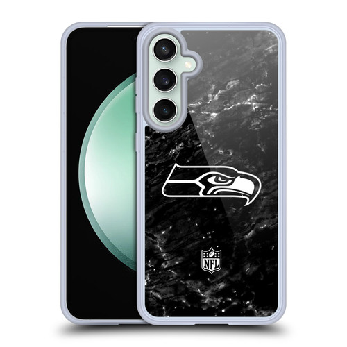 NFL Seattle Seahawks Artwork Marble Soft Gel Case for Samsung Galaxy S23 FE 5G