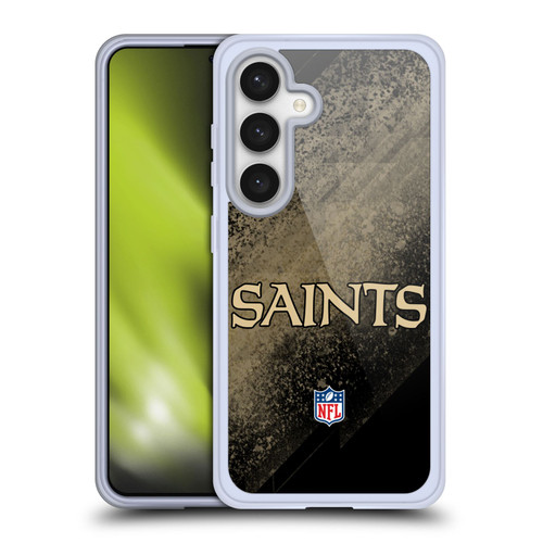 NFL New Orleans Saints Logo Blur Soft Gel Case for Samsung Galaxy S24 5G