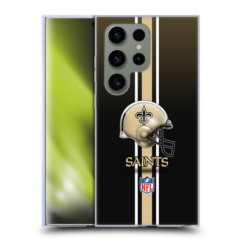 NFL New Orleans Saints Logo Helmet Soft Gel Case for Samsung Galaxy S24 Ultra 5G