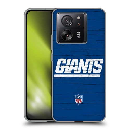 NFL New York Giants Logo Distressed Look Soft Gel Case for Xiaomi 13T 5G / 13T Pro 5G