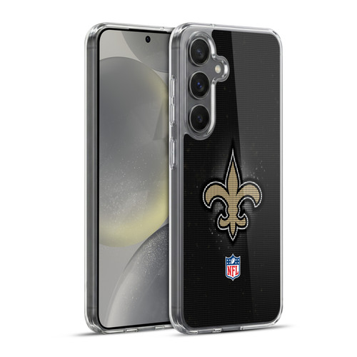 NFL New Orleans Saints Artwork LED Soft Gel Case for Samsung Galaxy S24+ 5G & MagSafe