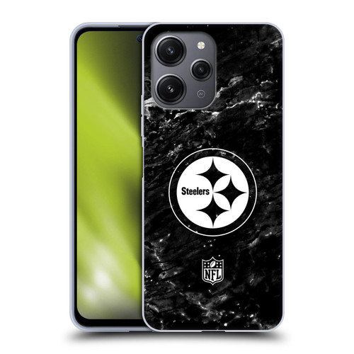 NFL Pittsburgh Steelers Artwork Marble Soft Gel Case for Xiaomi Redmi 12