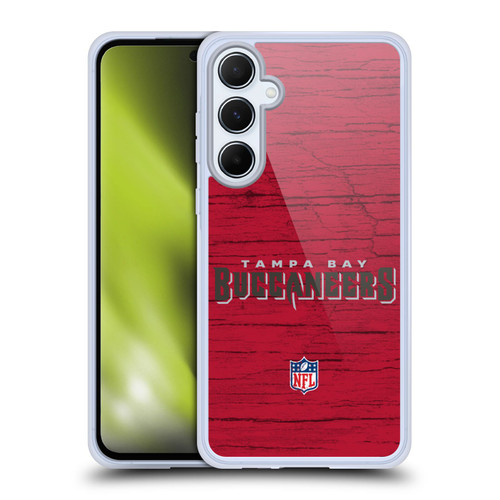 NFL Tampa Bay Buccaneers Logo Distressed Look Soft Gel Case for Samsung Galaxy A55 5G