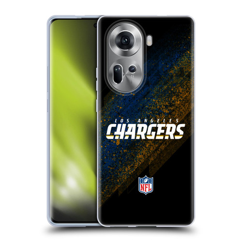 NFL Los Angeles Chargers Logo Blur Soft Gel Case for OPPO Reno11