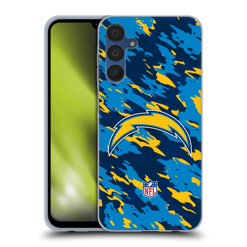 NFL Los Angeles Chargers Logo Camou Soft Gel Case for Samsung Galaxy A15