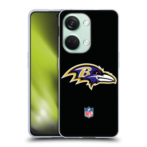 NFL Baltimore Ravens Logo Plain Soft Gel Case for OnePlus Nord 3 5G