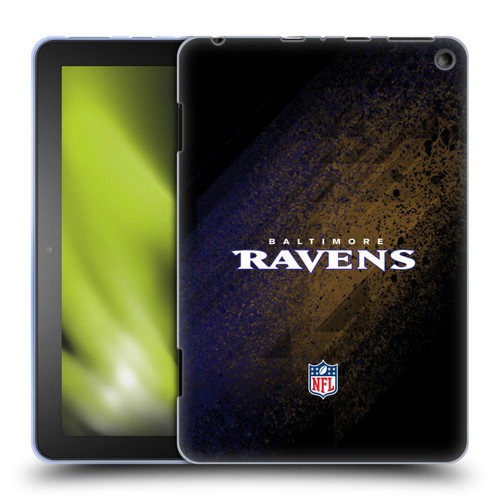 NFL Baltimore Ravens Logo Blur Soft Gel Case for Amazon Fire HD 8/Fire HD 8 Plus 2020