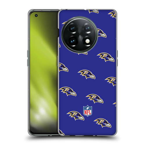 NFL Baltimore Ravens Artwork Patterns Soft Gel Case for OnePlus 11 5G