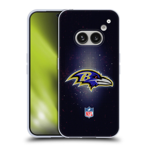 NFL Baltimore Ravens Artwork LED Soft Gel Case for Nothing Phone (2a)