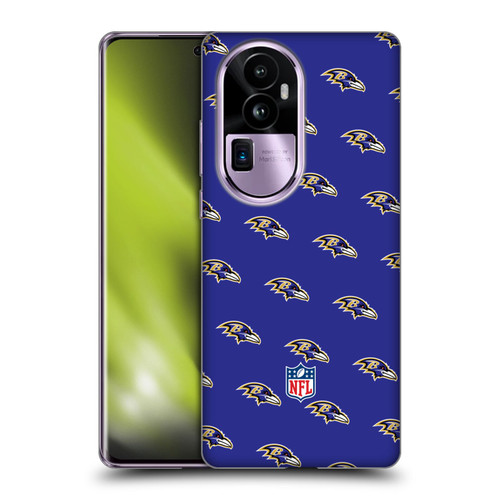 NFL Baltimore Ravens Artwork Patterns Soft Gel Case for OPPO Reno10 Pro+