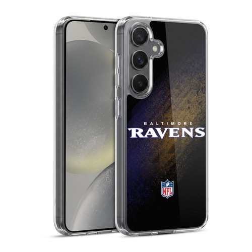 NFL Baltimore Ravens Logo Blur Soft Gel Case for Samsung Galaxy S24 5G
