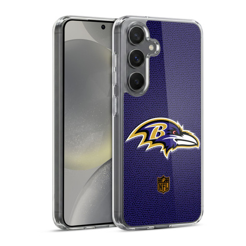 NFL Baltimore Ravens Logo Football Soft Gel Case for Samsung Galaxy S24 5G
