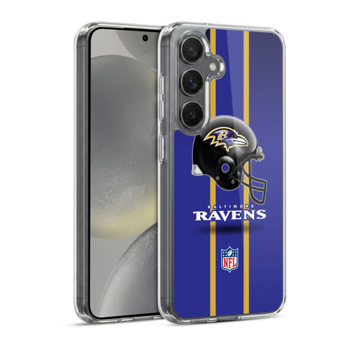NFL Baltimore Ravens Logo Helmet Soft Gel Case for Samsung Galaxy S24 5G