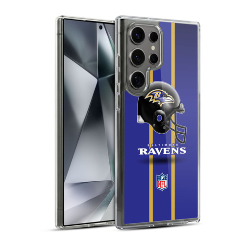 NFL Baltimore Ravens Logo Helmet Soft Gel Case for Samsung Galaxy S24 Ultra 5G